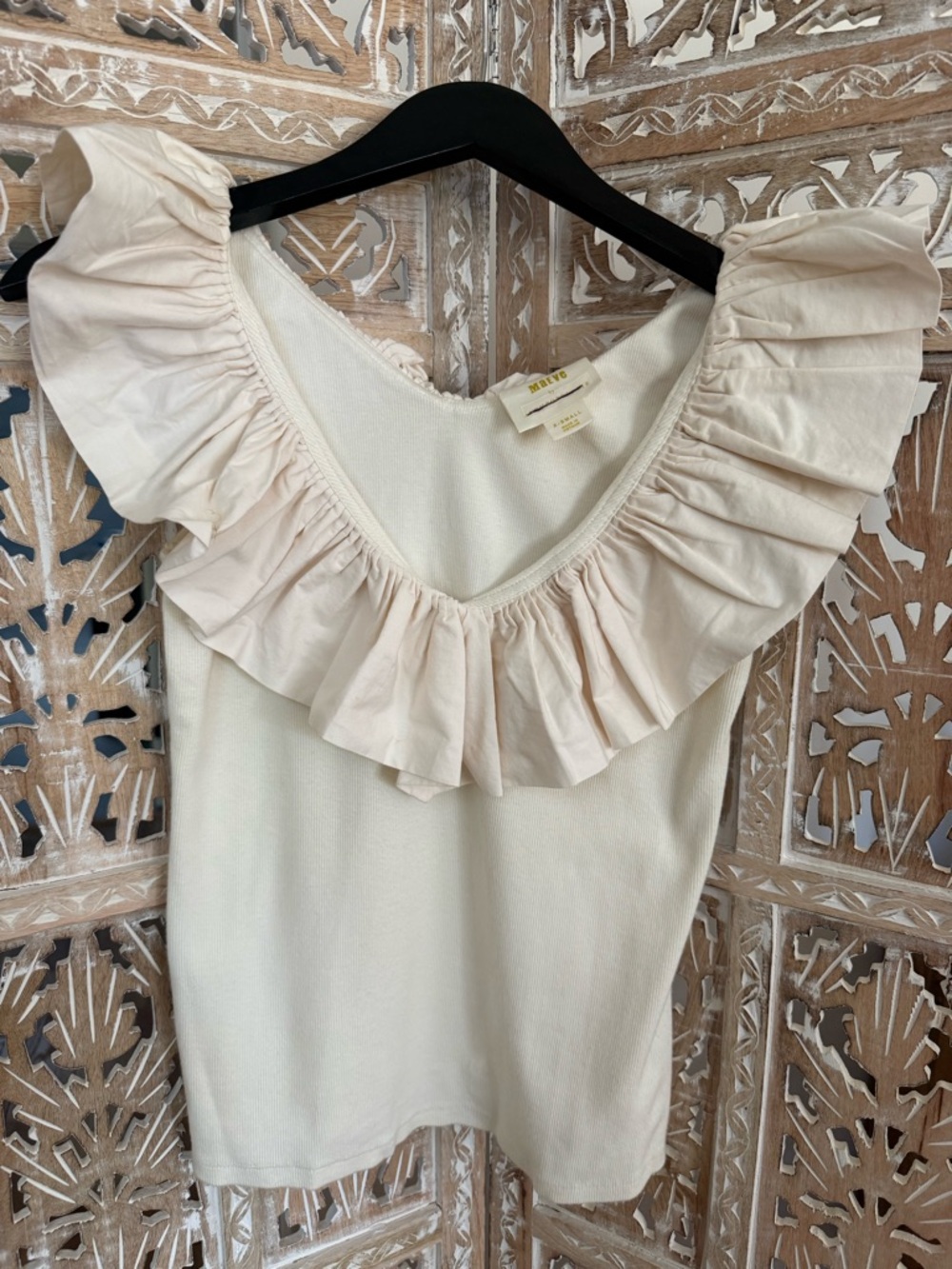 Anthropologie Maeve Tina Ruffled Tank Top - Picture 5 of 6